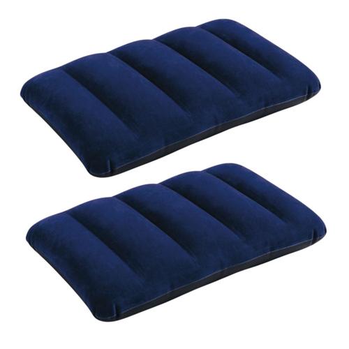 Inflatable Original Travel Rest Air-Pillow - Blue - Pack Of 2