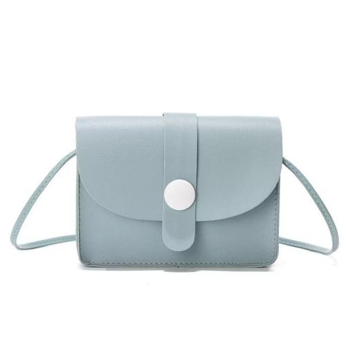 Portable Leather HandBags For Ladies Bag Women Mini Crossbody Bags (small) Blue