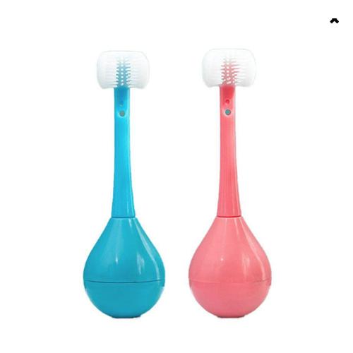 Three Sided Soft Silicone Fine Bristled Toothbrushes