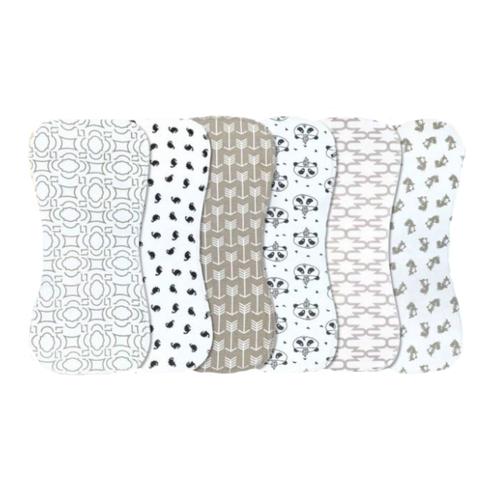 Burp Cloths Organic Cotton Large Size Extra Absorbent - 6 pack