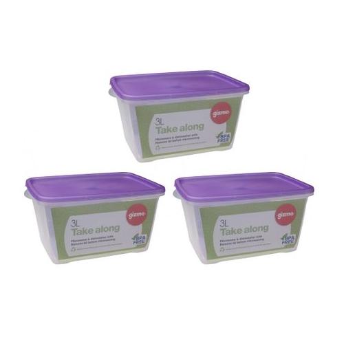 Gizmo - Take-Along Container - 3 Litre Set of 3