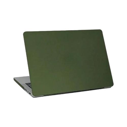 Army Green Jelly Style MacBook Air M2 Cover - Transparent