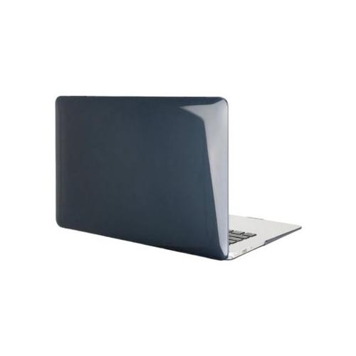 Sleek Black MacBook Air M2 2022 Anti-Scratch Protective Case - Transparent