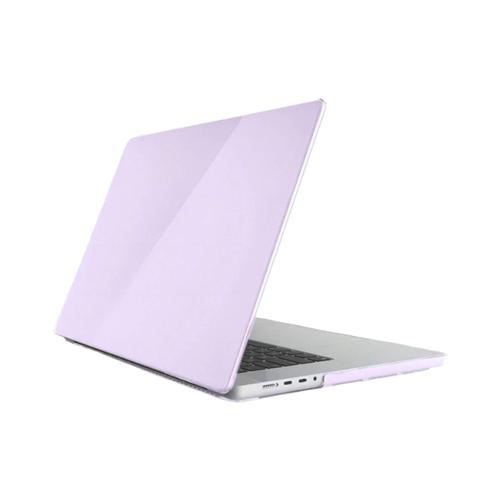 Crystal Clear Hard Shell Protective Case For MacBook Air M2 2022 - Purple