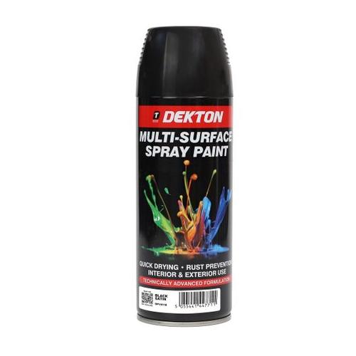Dekton Spray Paint Black Satin